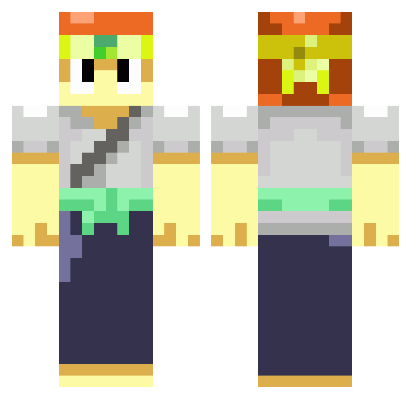 Vitor_maneiro Minecraft skin, front and back view