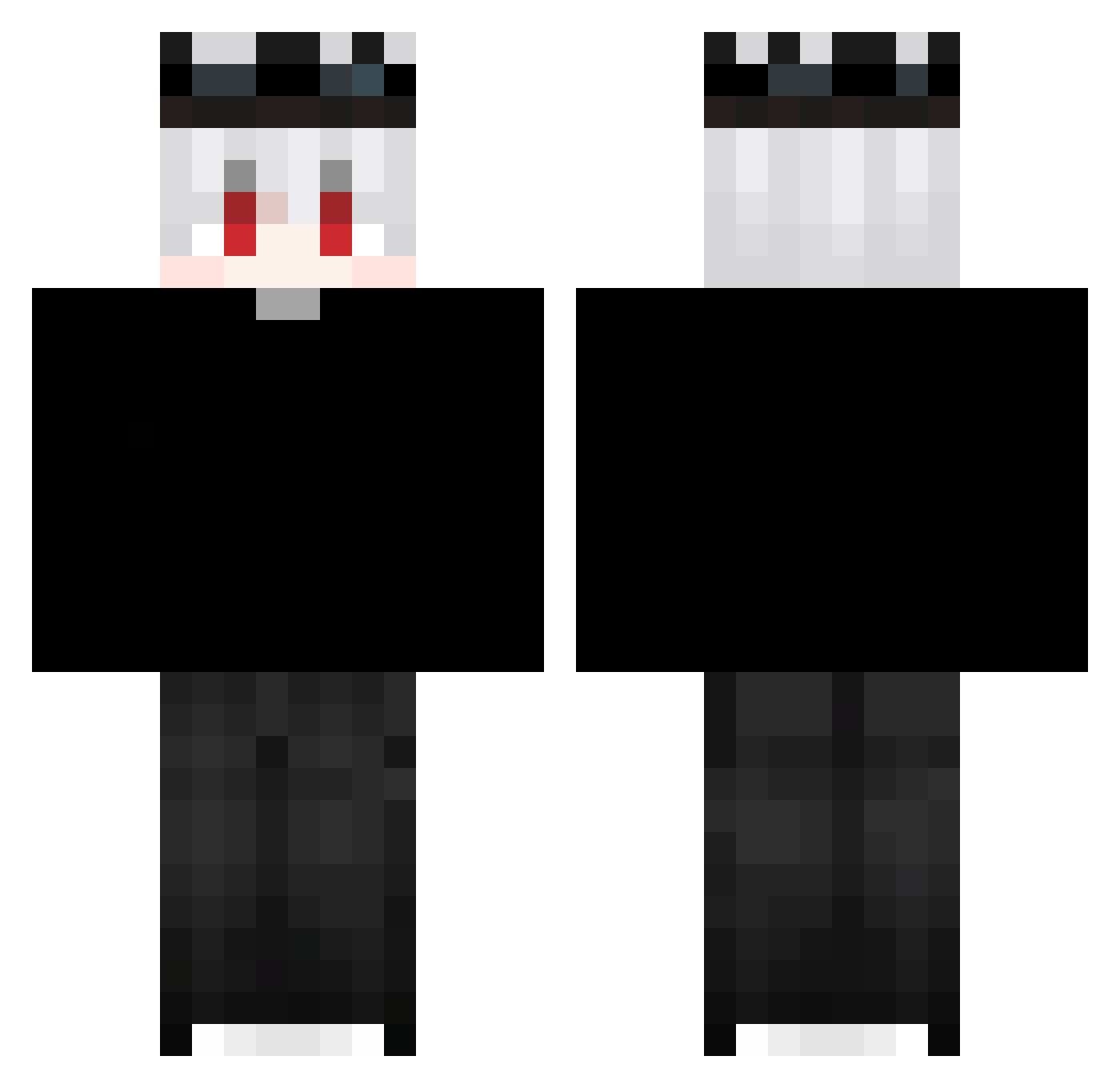 R3put4cja Minecraft skin, front and back view