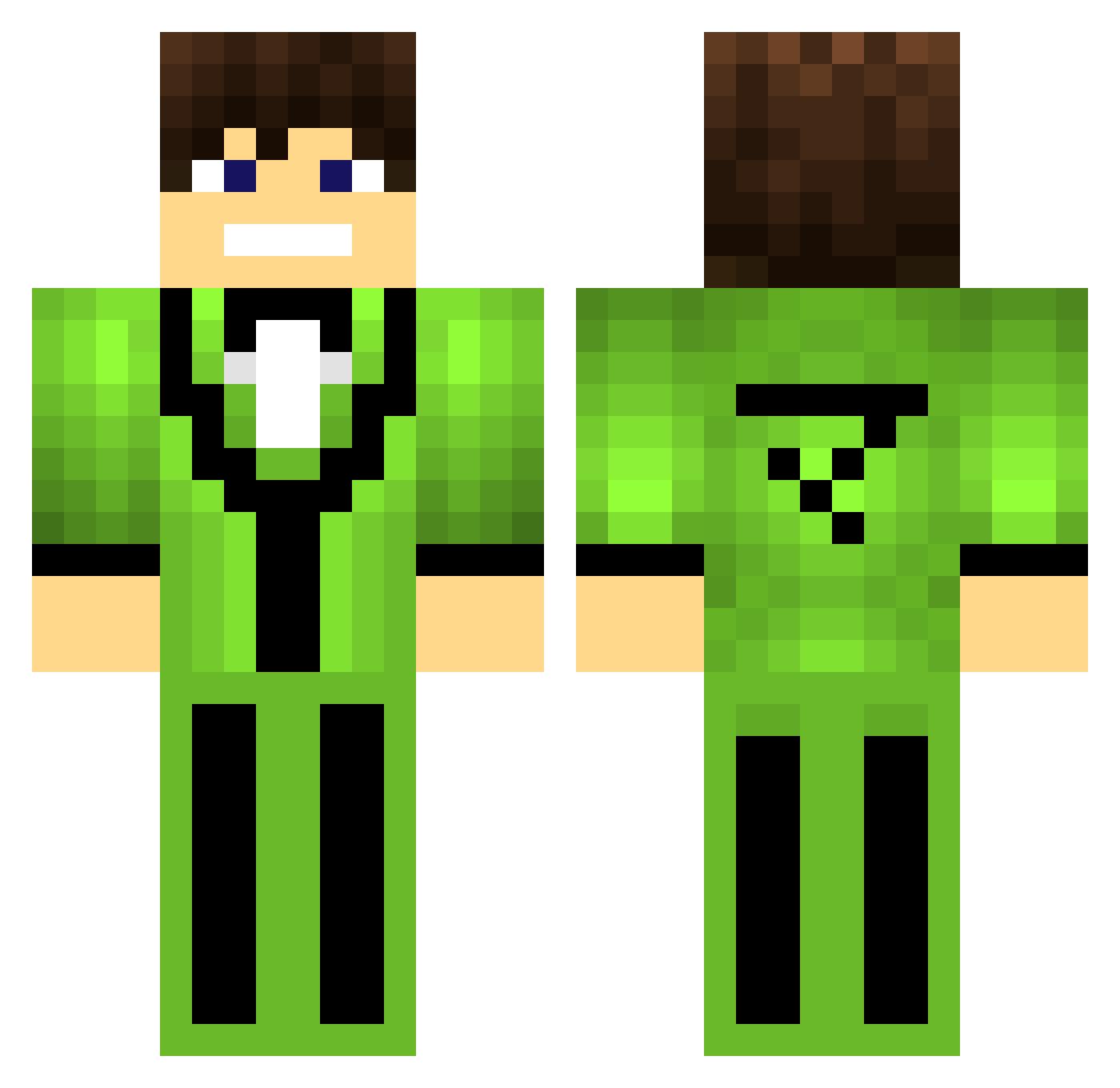 EndaaaDayoo1234 Minecraft skin, front and back view
