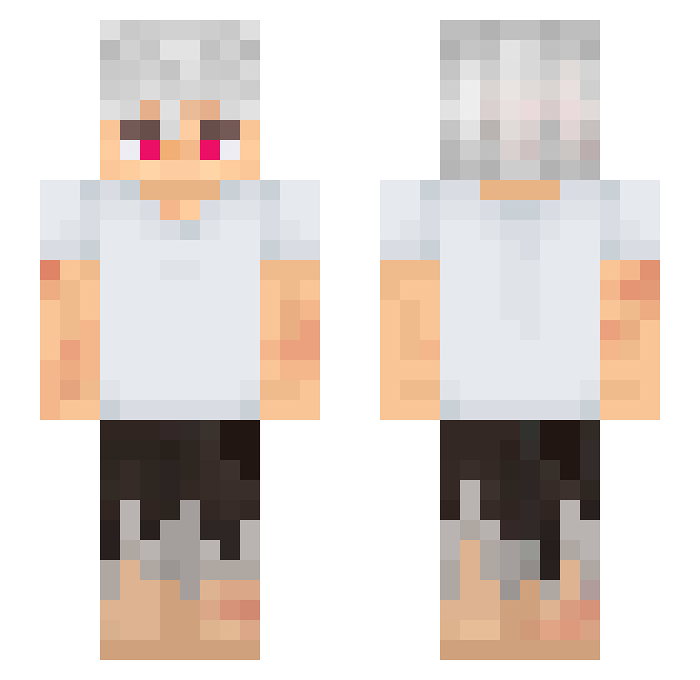 Dynay_ Minecraft skin, front and back view