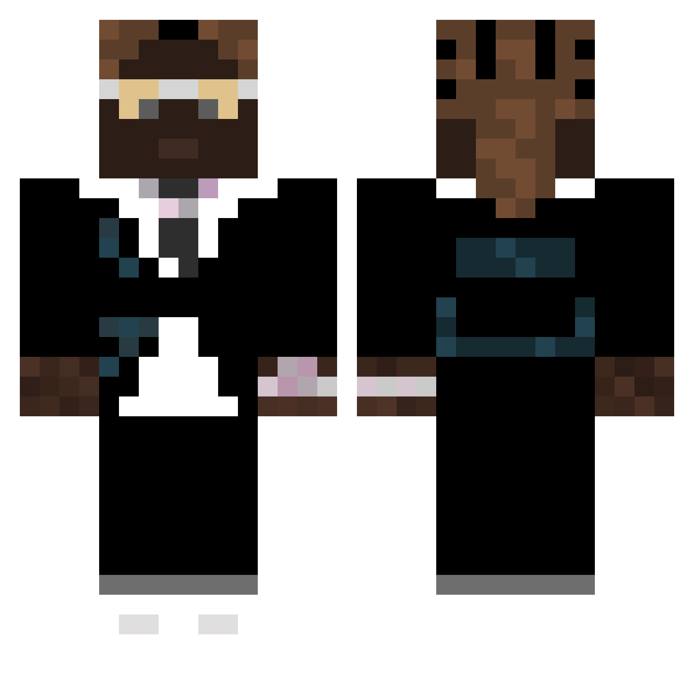 Magicboy02 Minecraft skin, front and back view