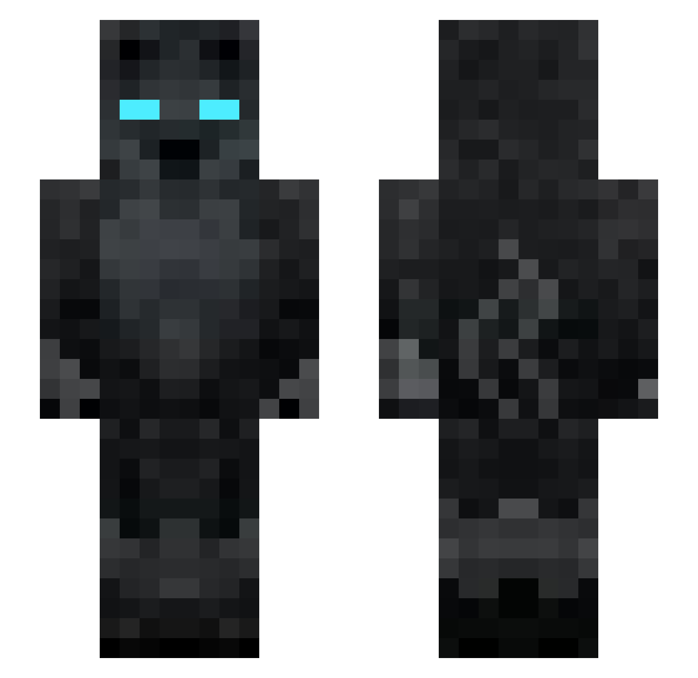 rizzzexo54 Minecraft skin, front and back view