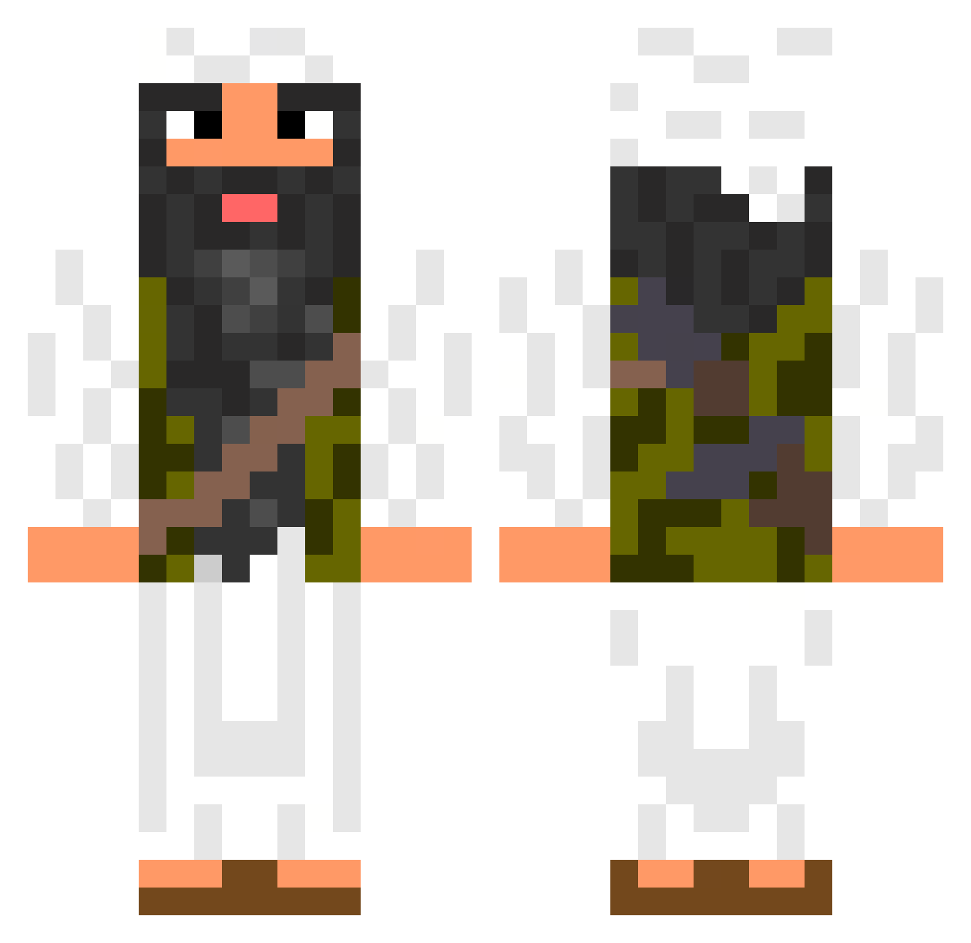 munitalll Minecraft skin, front and back view