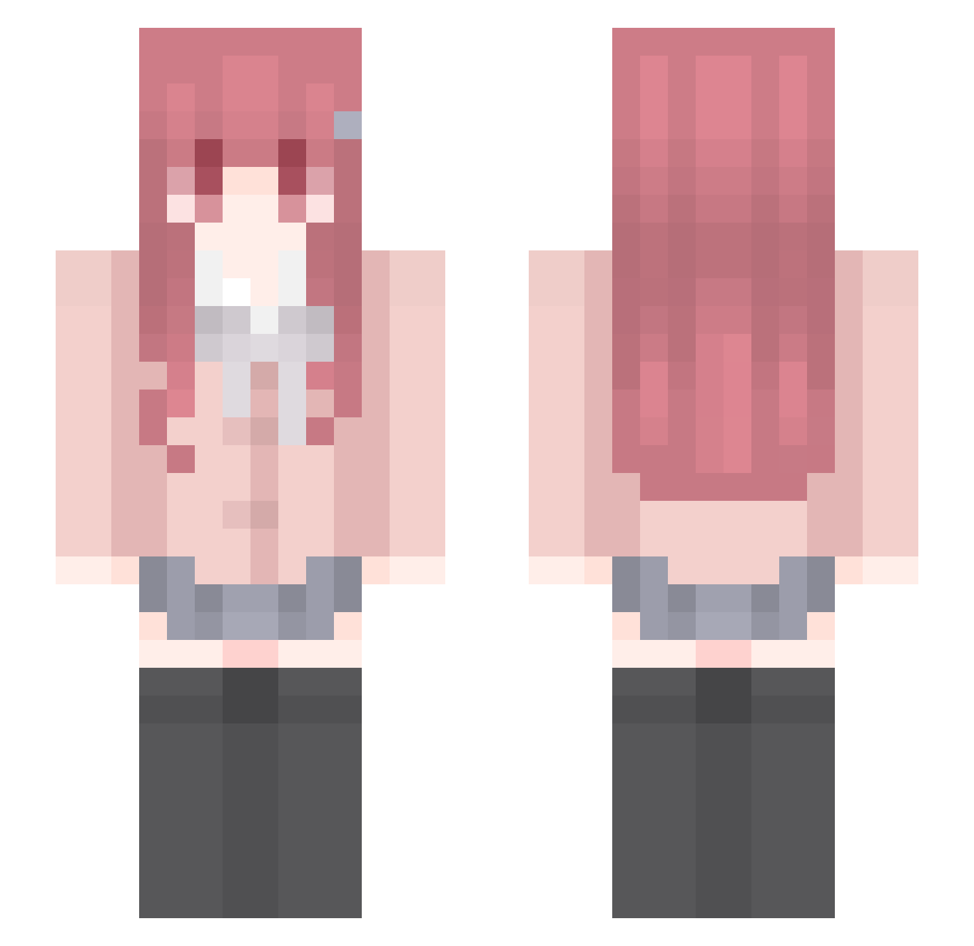 T0ur1st Minecraft skin, front and back view