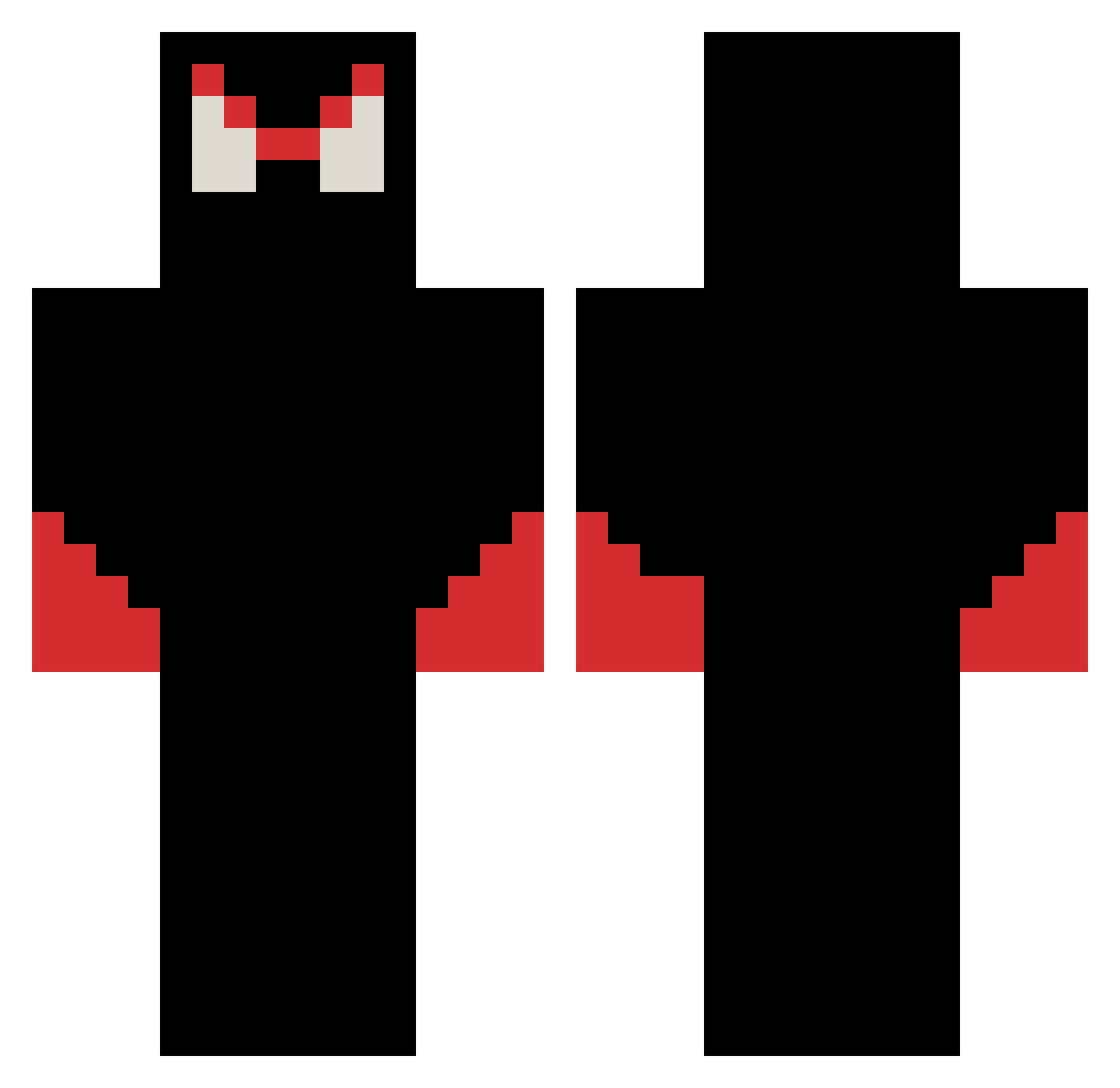 THE_EVIL_ALEXEY Minecraft skin, front and back view