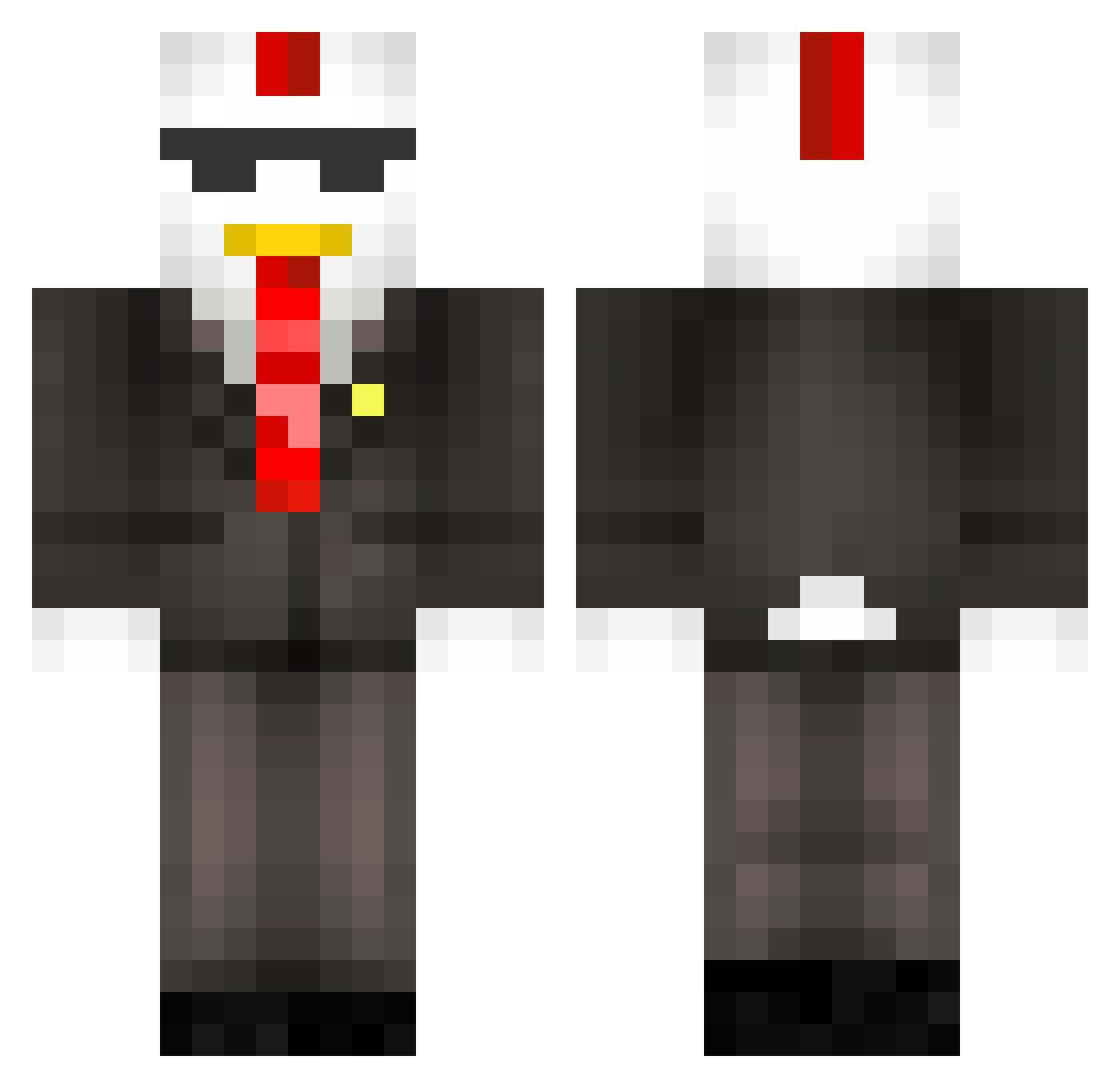ChickenDogThing Minecraft skin, front and back view