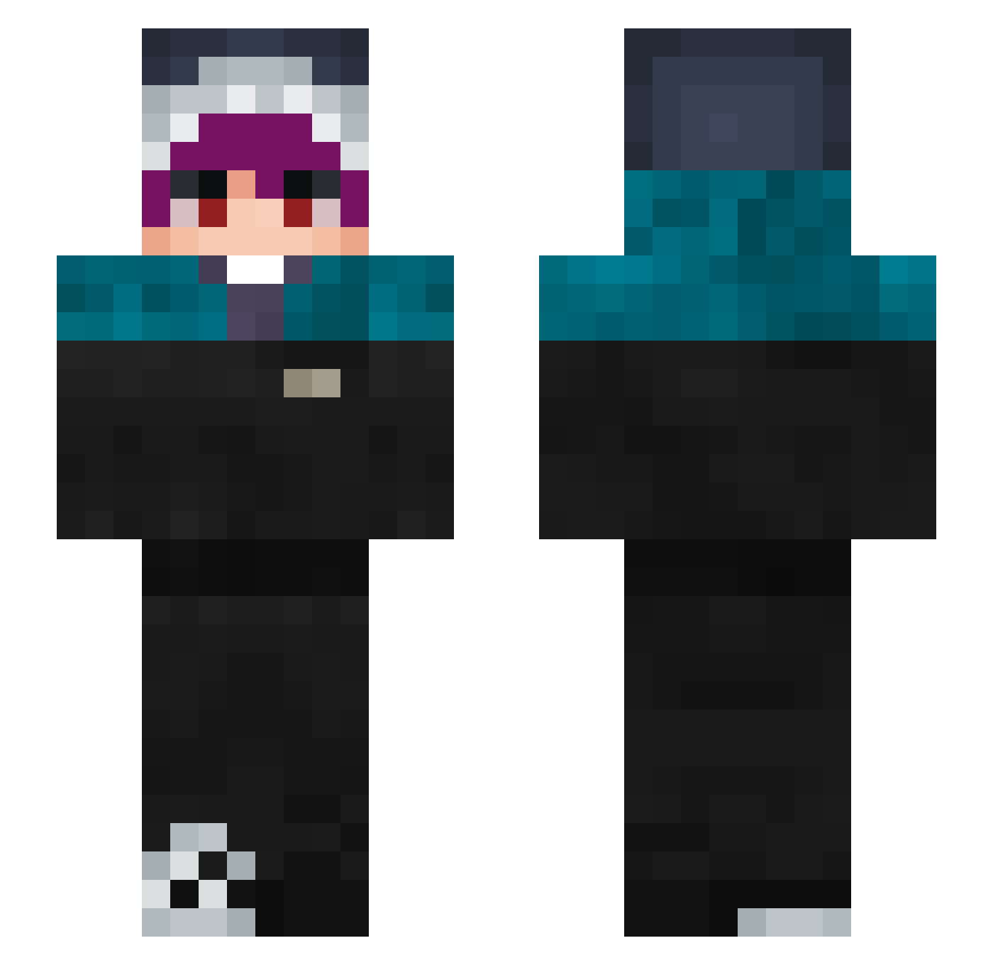 starsformoth Minecraft skin, front and back view