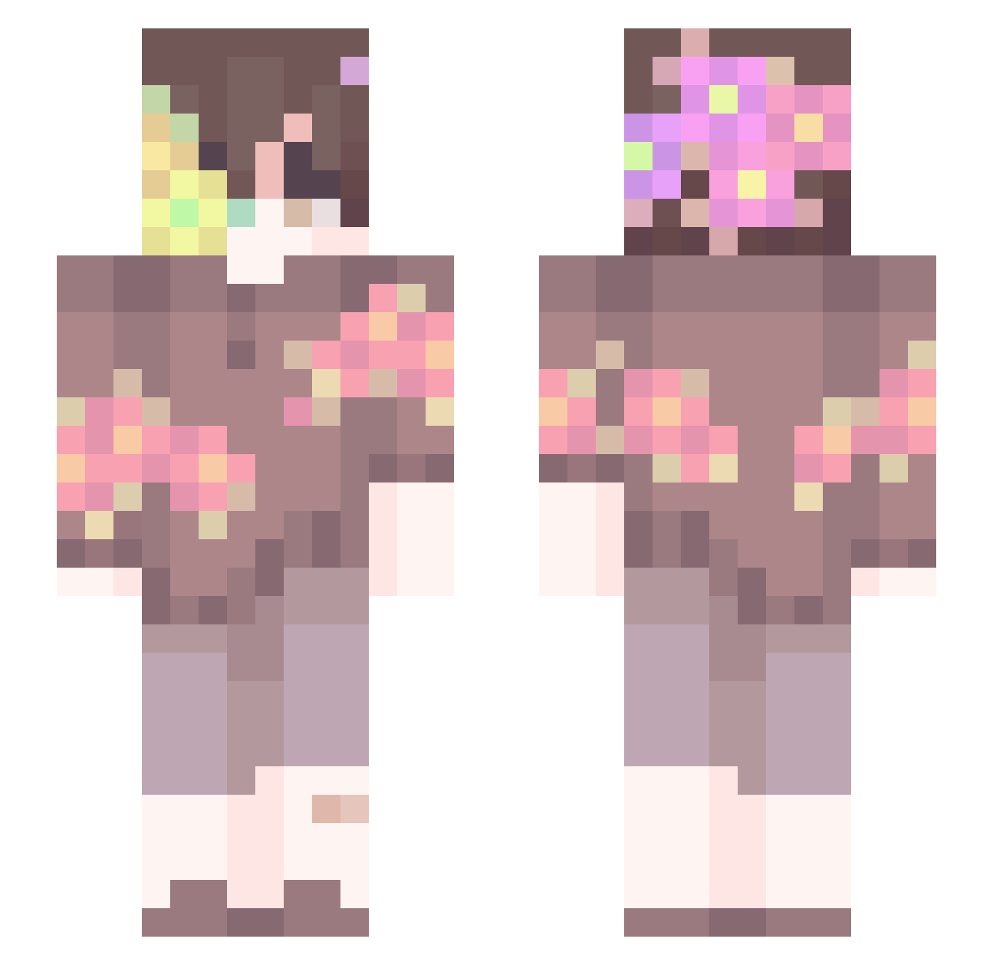OzzyAndShadow Minecraft skin, front and back view
