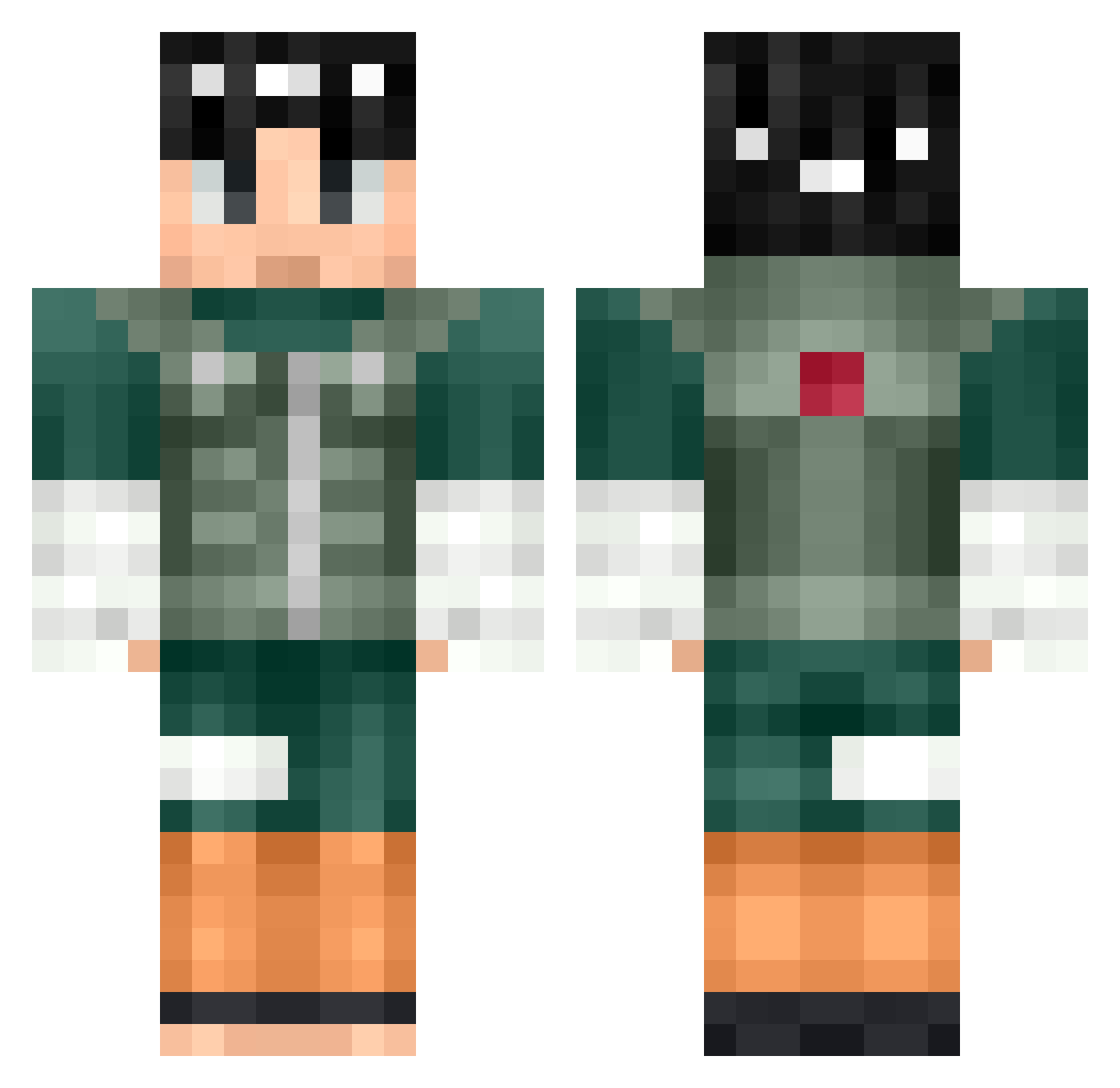 ocohen2004 Minecraft skin, front and back view