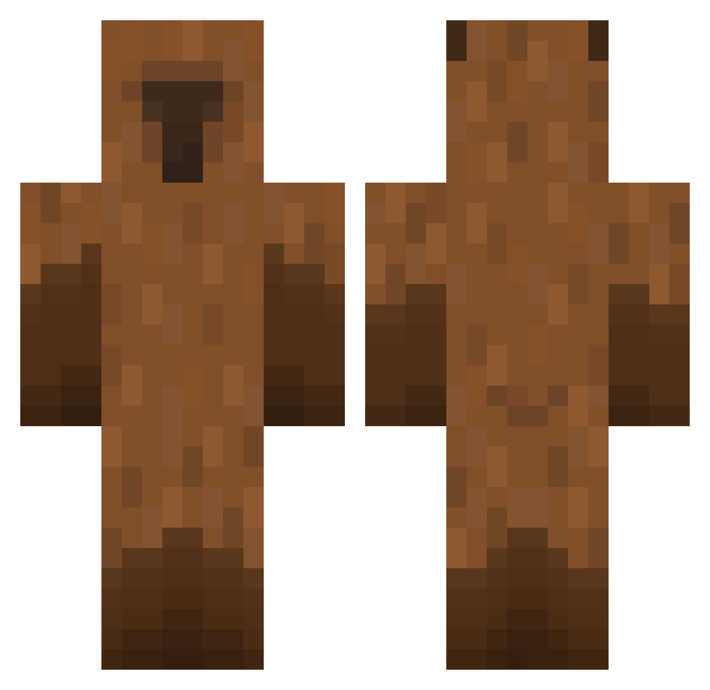 capivarinh Minecraft skin, front and back view