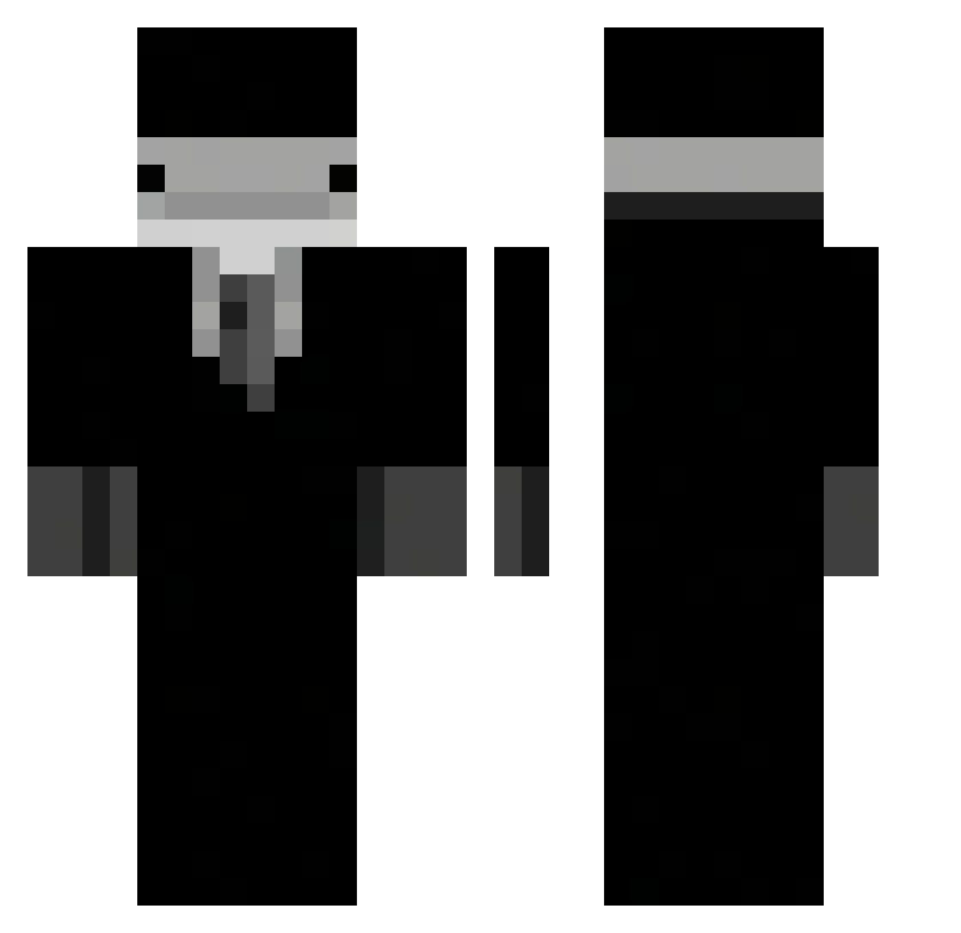 mastergio36 Minecraft skin, front and back view