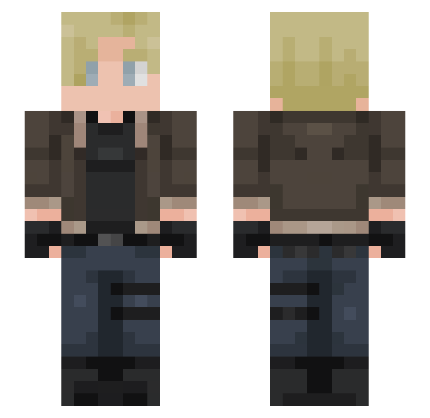 dclxvi_ix Minecraft skin, front and back view