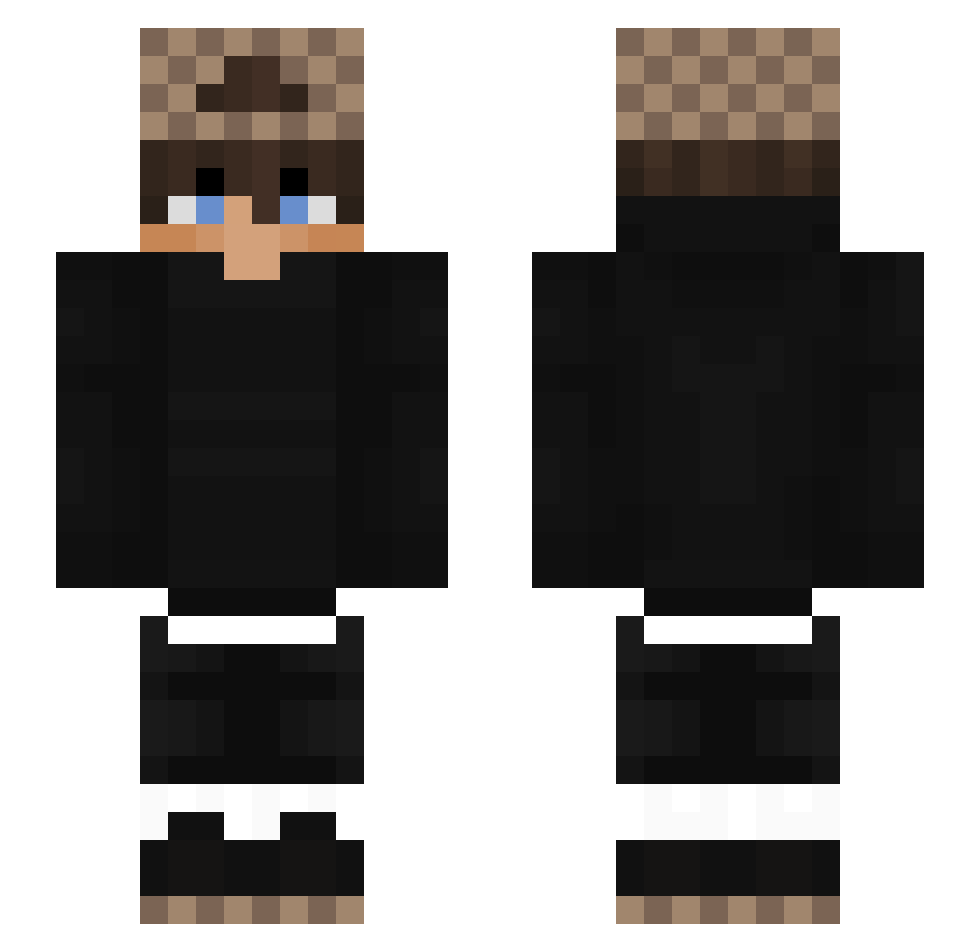 rumanito Minecraft skin, front and back view