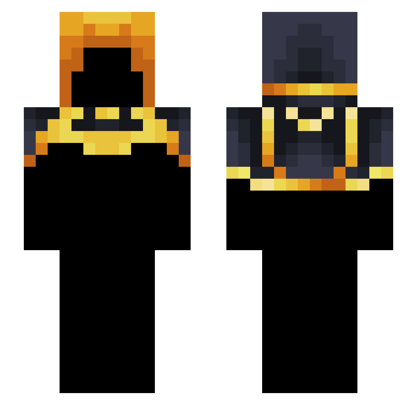 ChickenFarmer09 Minecraft skin, front and back view