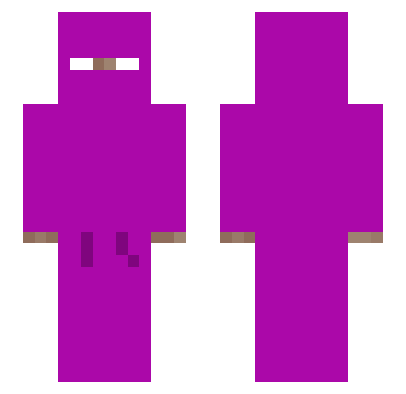 _Mikusss_ Minecraft skin, front and back view