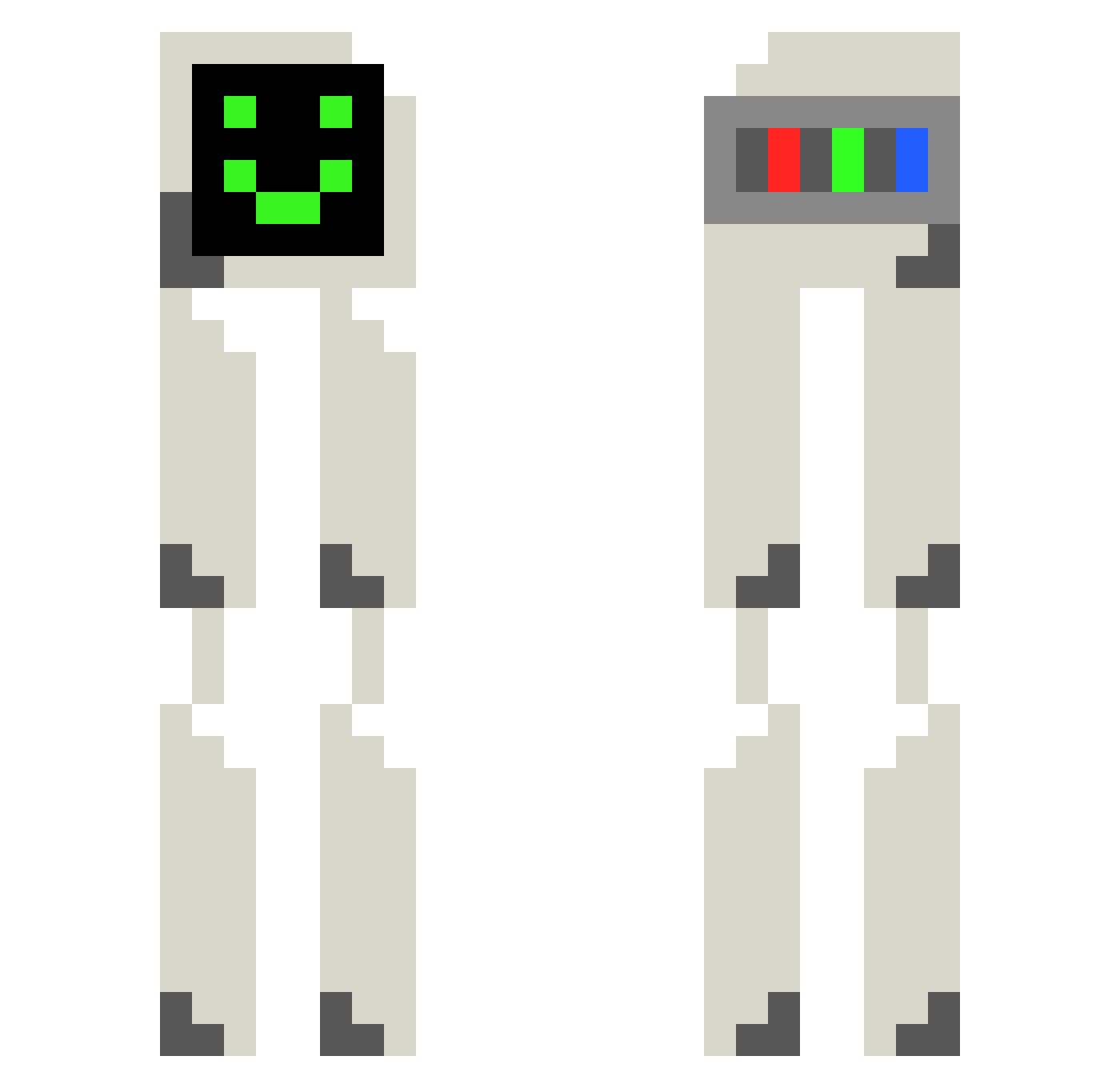 minecraftmaddog Minecraft skin, front and back view
