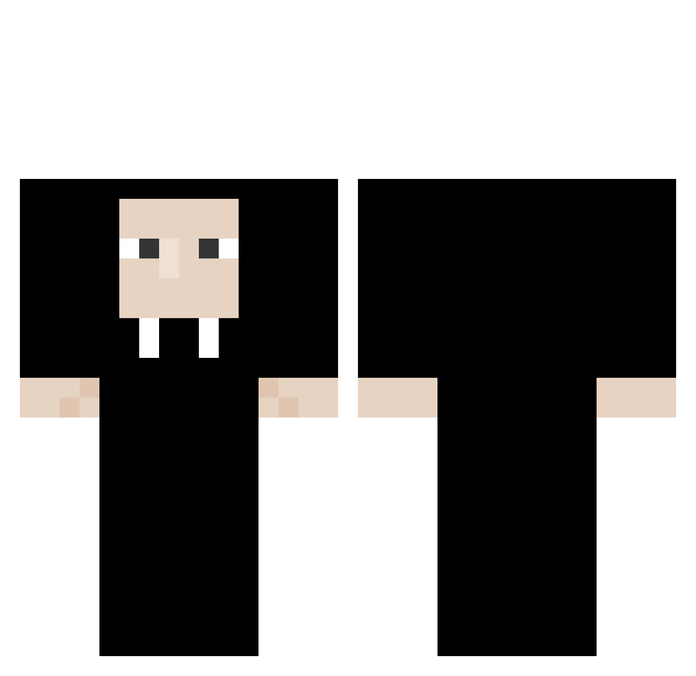 ignLotion Minecraft skin, front and back view