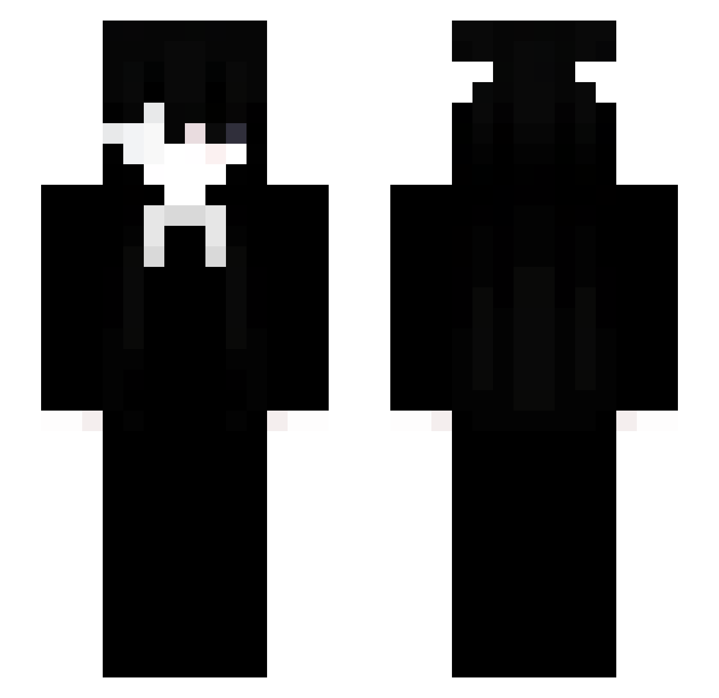 _xoxxo Minecraft skin, front and back view