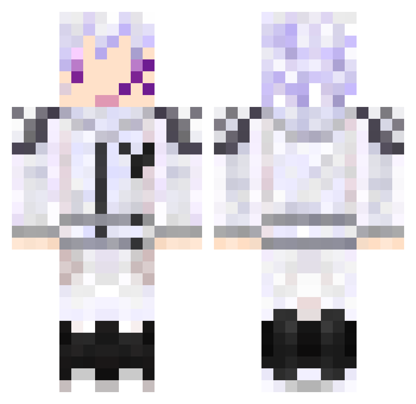 Sleeping_Gods Minecraft skin, front and back view