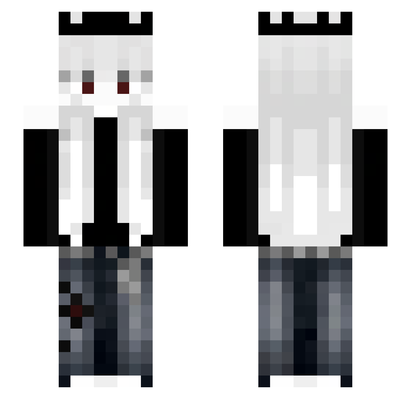 Podushechnik Minecraft skin, front and back view