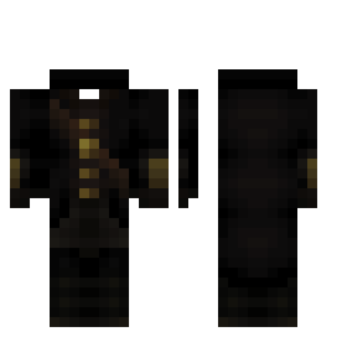 Yokato154 Minecraft skin, front and back view