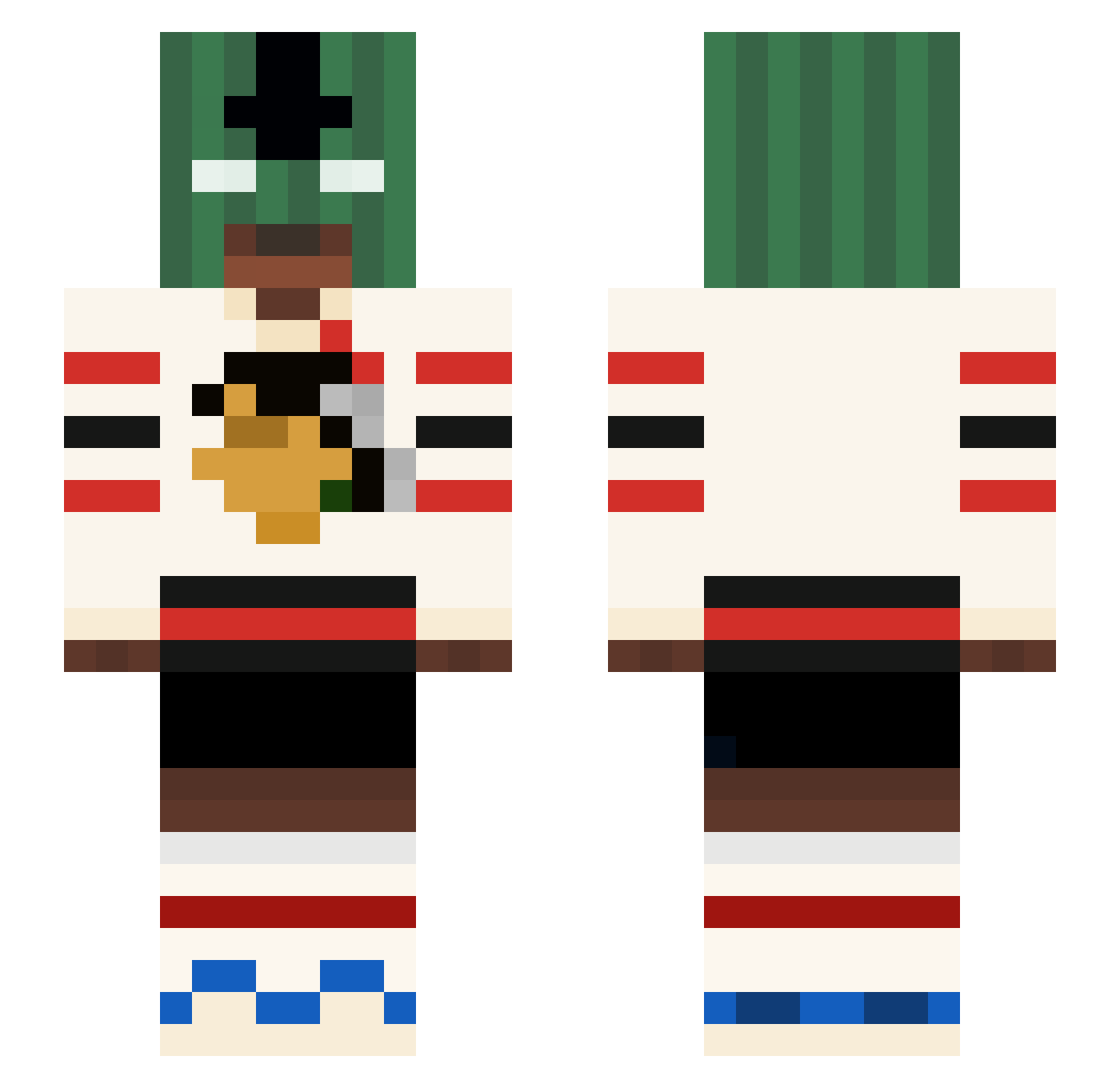 venna_0165 Minecraft skin, front and back view