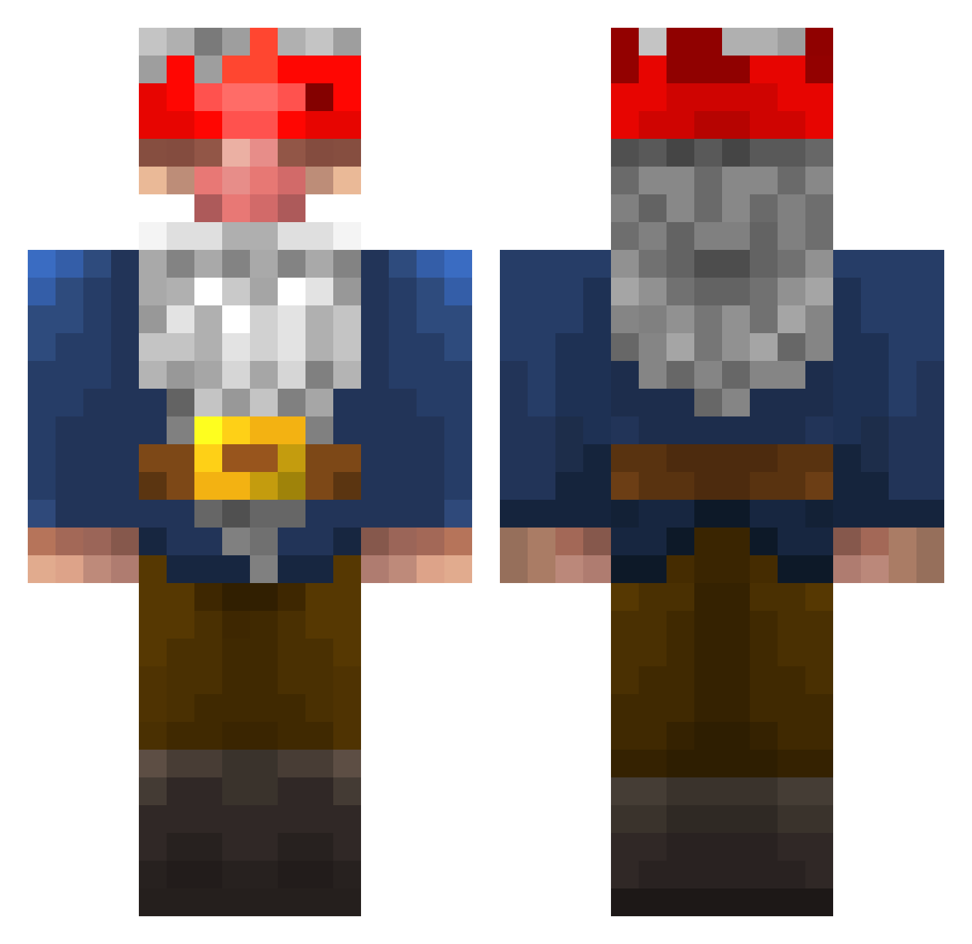 Mr_Oros Minecraft skin, front and back view