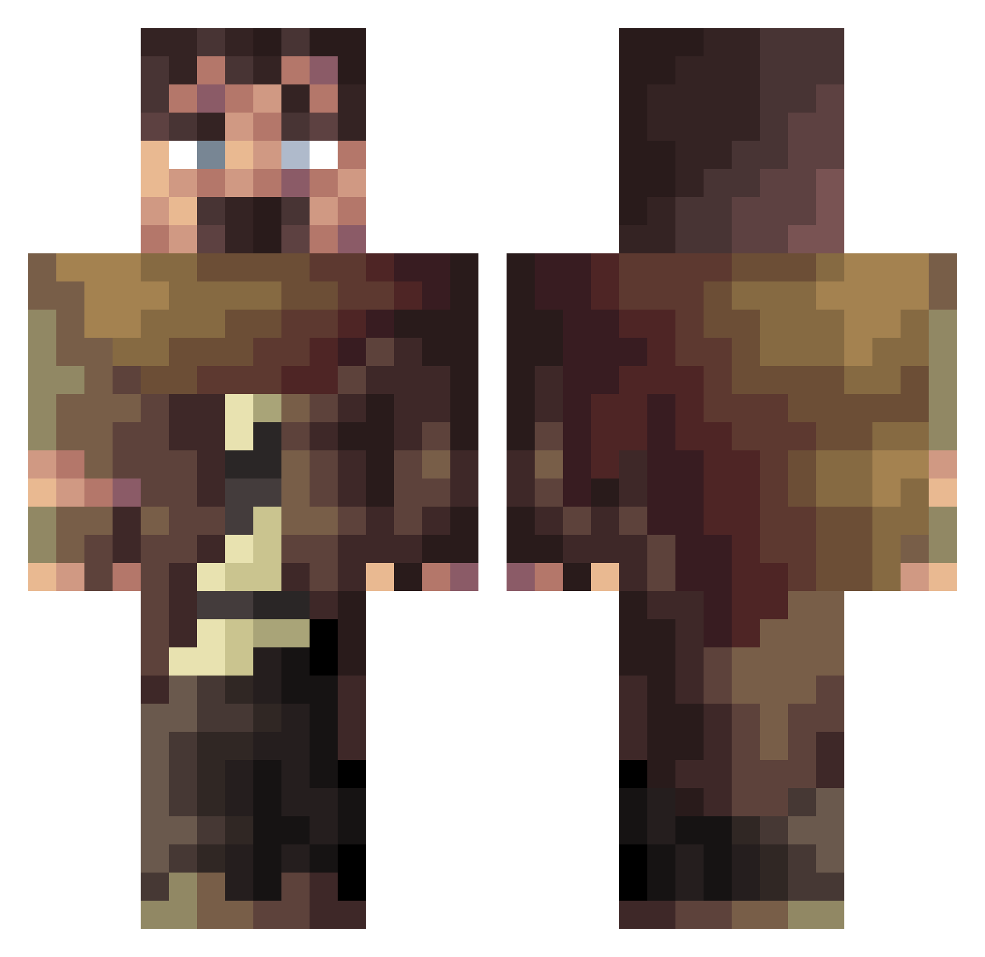 49Ccent Minecraft skin, front and back view