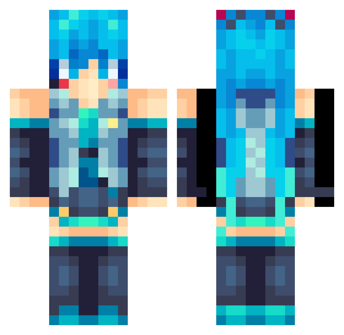XxGamerJoshiexX Minecraft skin, front and back view