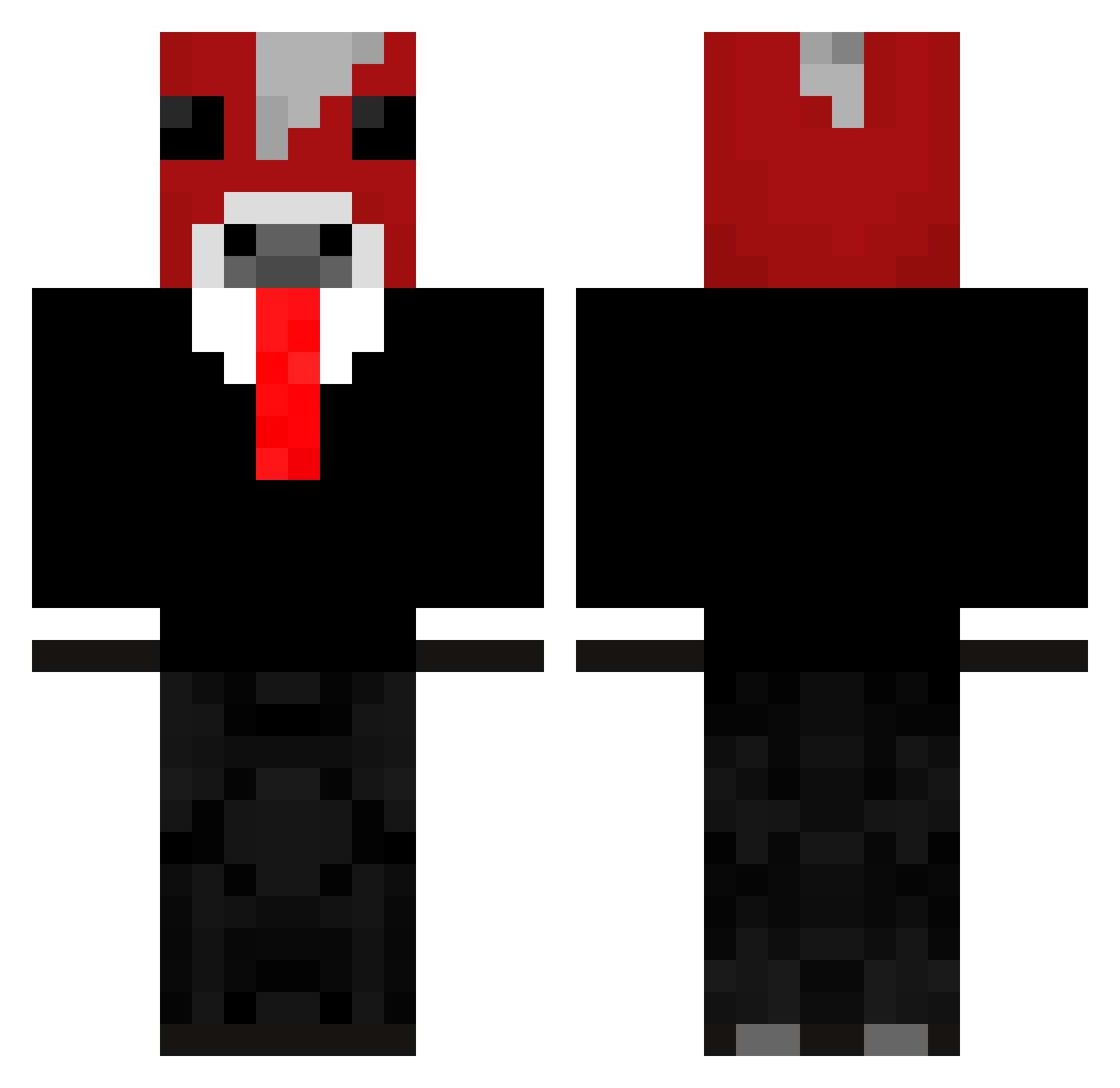 Ugn1us Minecraft skin, front and back view