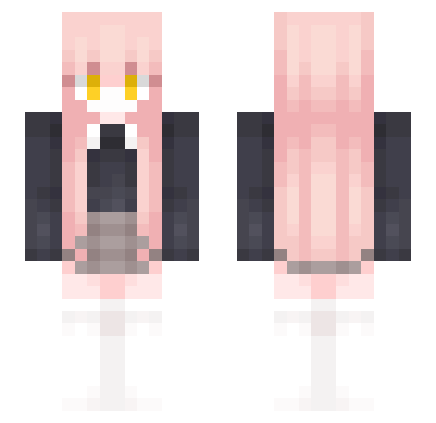 xiuquatj_ Minecraft skin, front and back view