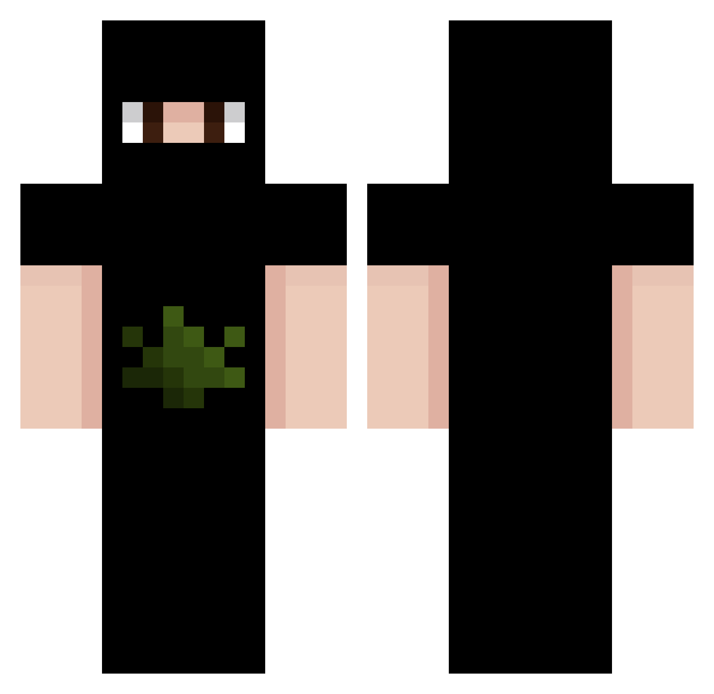 therealdreams Minecraft skin, front and back view