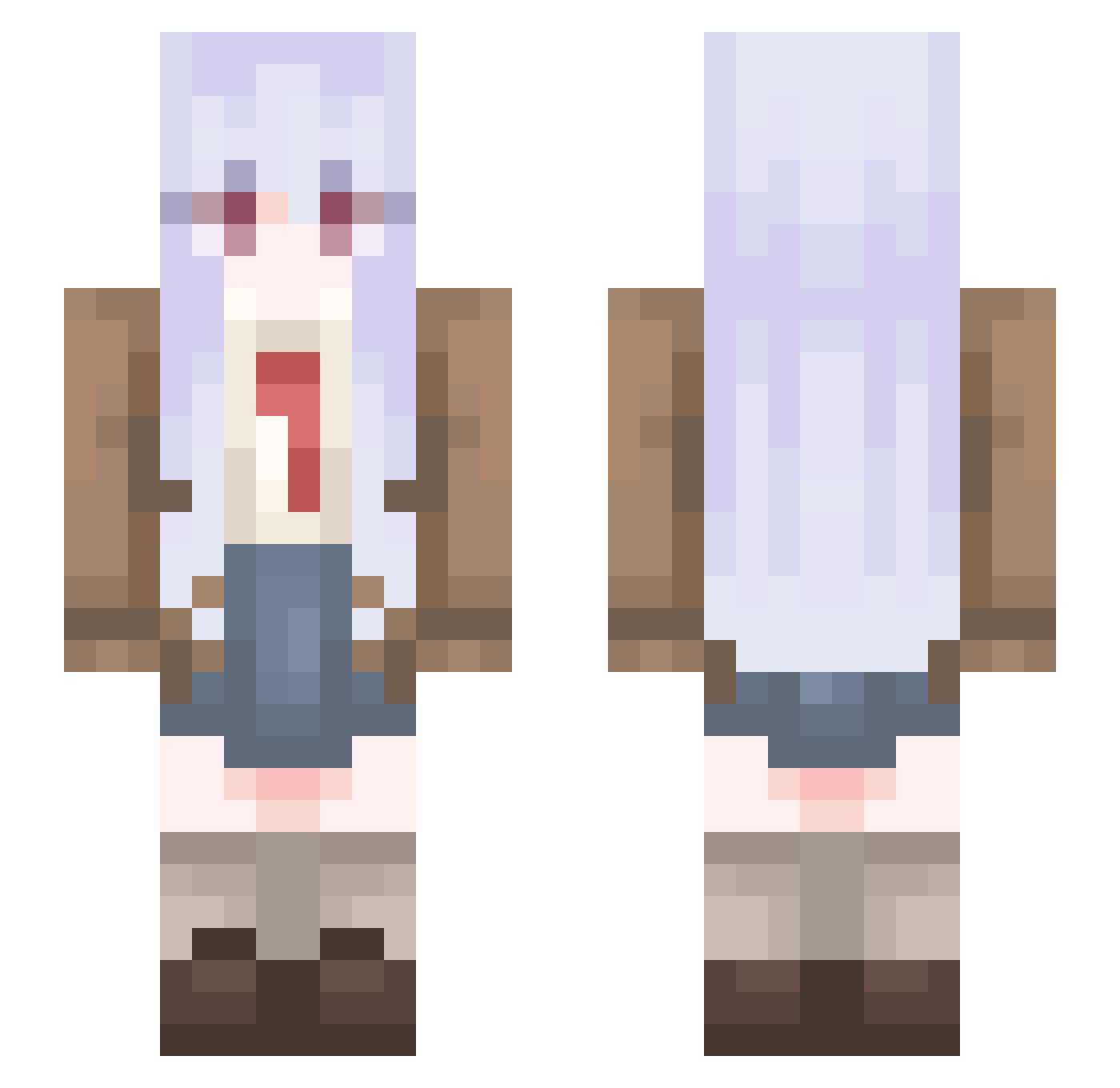 HYPANTISNIPEBOT Minecraft skin, front and back view