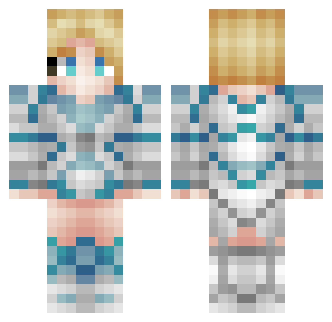 Dori_Ni Minecraft skin, front and back view