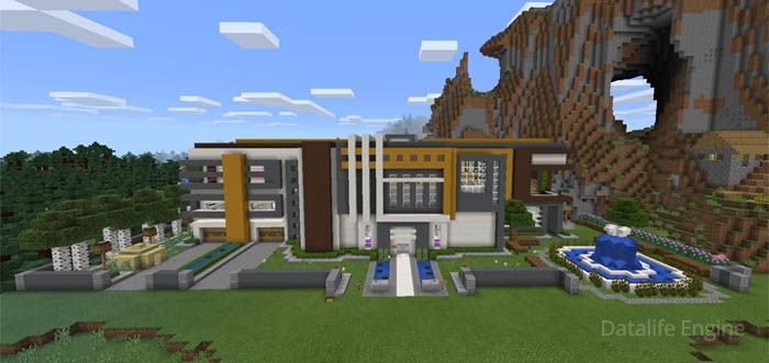 minecraft pe mansion