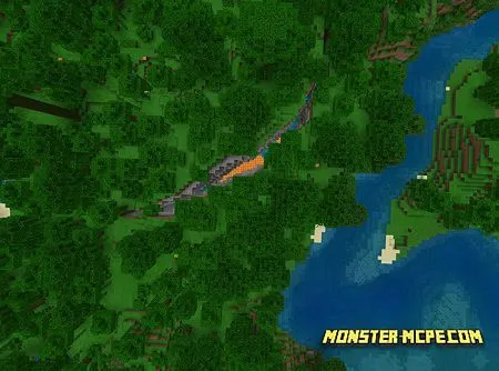 FlatEarth: Jungle Ravine At Spawn Seed