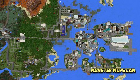 city map for minecraft pe