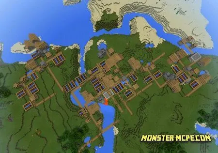 Four Villages at Spawn: can u follow me?