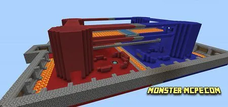 EzCraft’s Red Vs Blue Map (PvP) (Minigame)