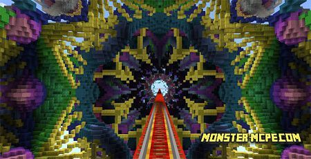 map minecraft pe roller coaster