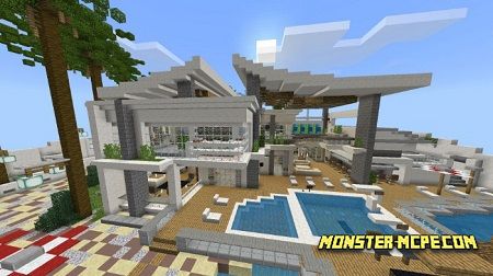 Modern Redstone Mansion Map (Creation) (Redstone)