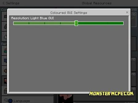 Coloured GUI Resource Pack