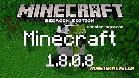 Download Minecraft Bedrock 1.8.0.8 apk free