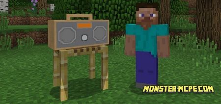 Working Boombox Add On 1 8 0 14 Only Minecraft Pe Addons Mod - minecraft music boombox roblox