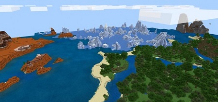 The 4 Biomes At Spawn Seed