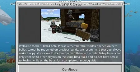 Minecraft Bedrock 1.10.0.4 apk free