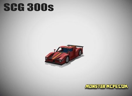 Minecraft Style SCG 300s Car Addon 1.14/1.13/1.12+