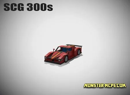 Minecraft Style SCG 300s Car Addon 1.14/1.13/1.12+