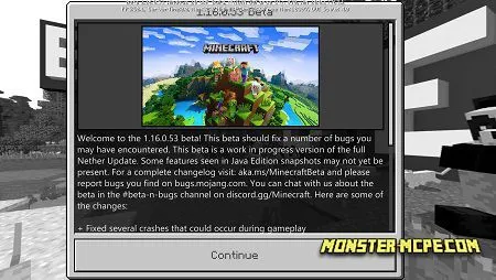 Minecraft 1.16.0.53 for Android