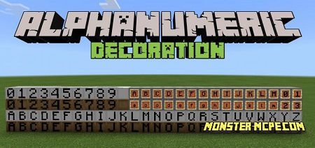 Alphanumeric Decoration Add-on 1.16/1.15+